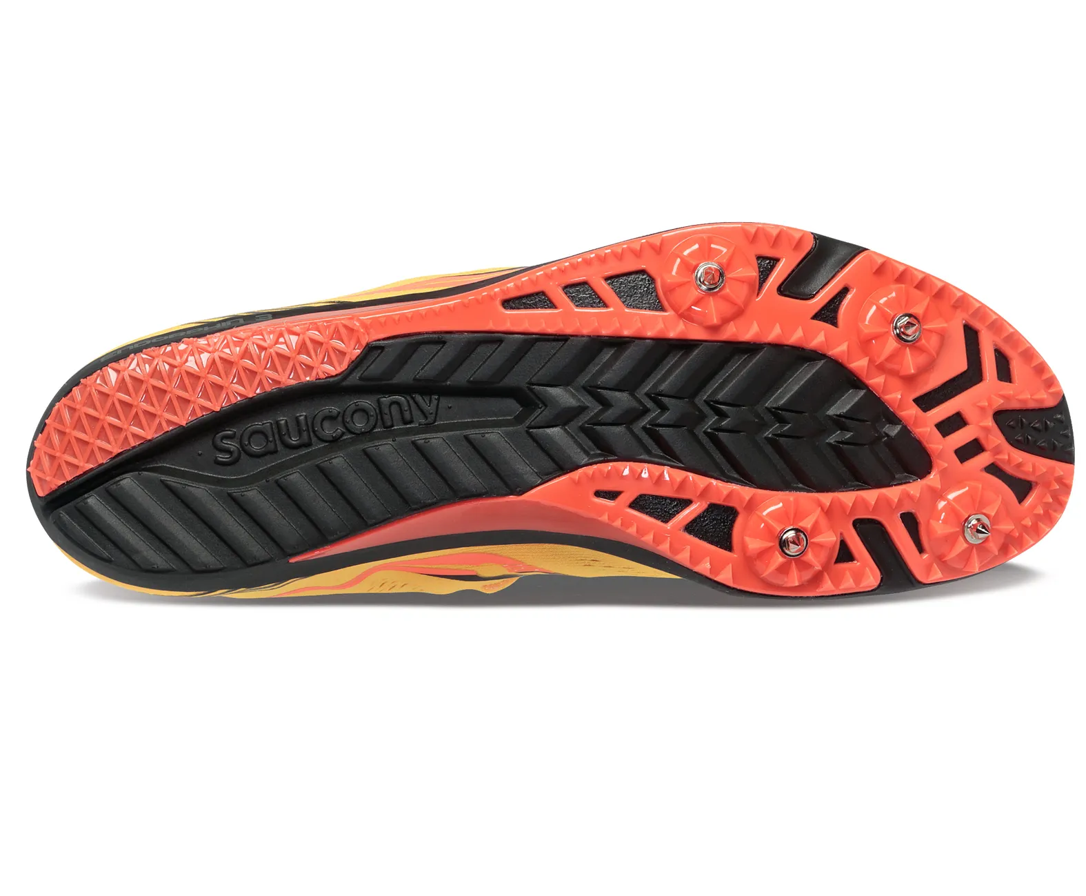 NEW SAUCONY men\'s endorphin 3 spike shoes in 16 - vizi gold / vizi red Saucony Endorphin 3 ViZiGold for sale | eBay main image 2