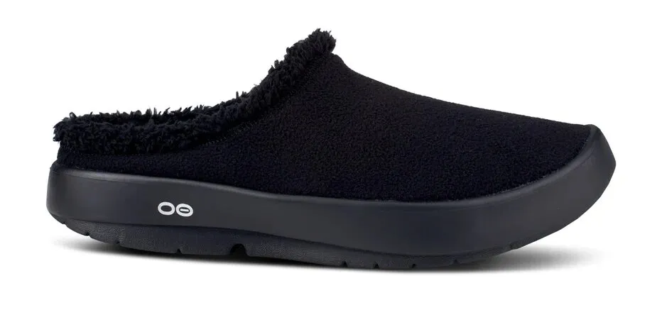 OOFOS Women's OOcoozie Sport Mule Black