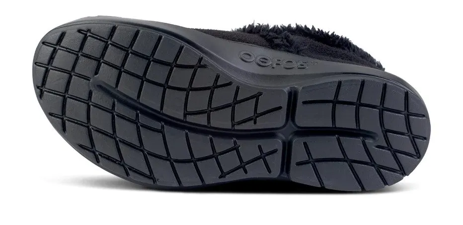 OOFOS WOMENS OOcoozie LOW BLACK