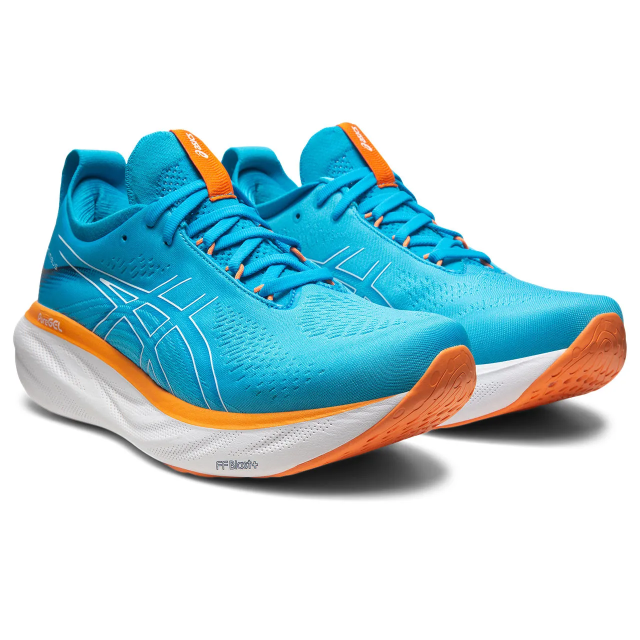 asicsバッシュ25㎝ Asics Men's GEL-NIMBUS 25 400 IslandBlue/SunPeach