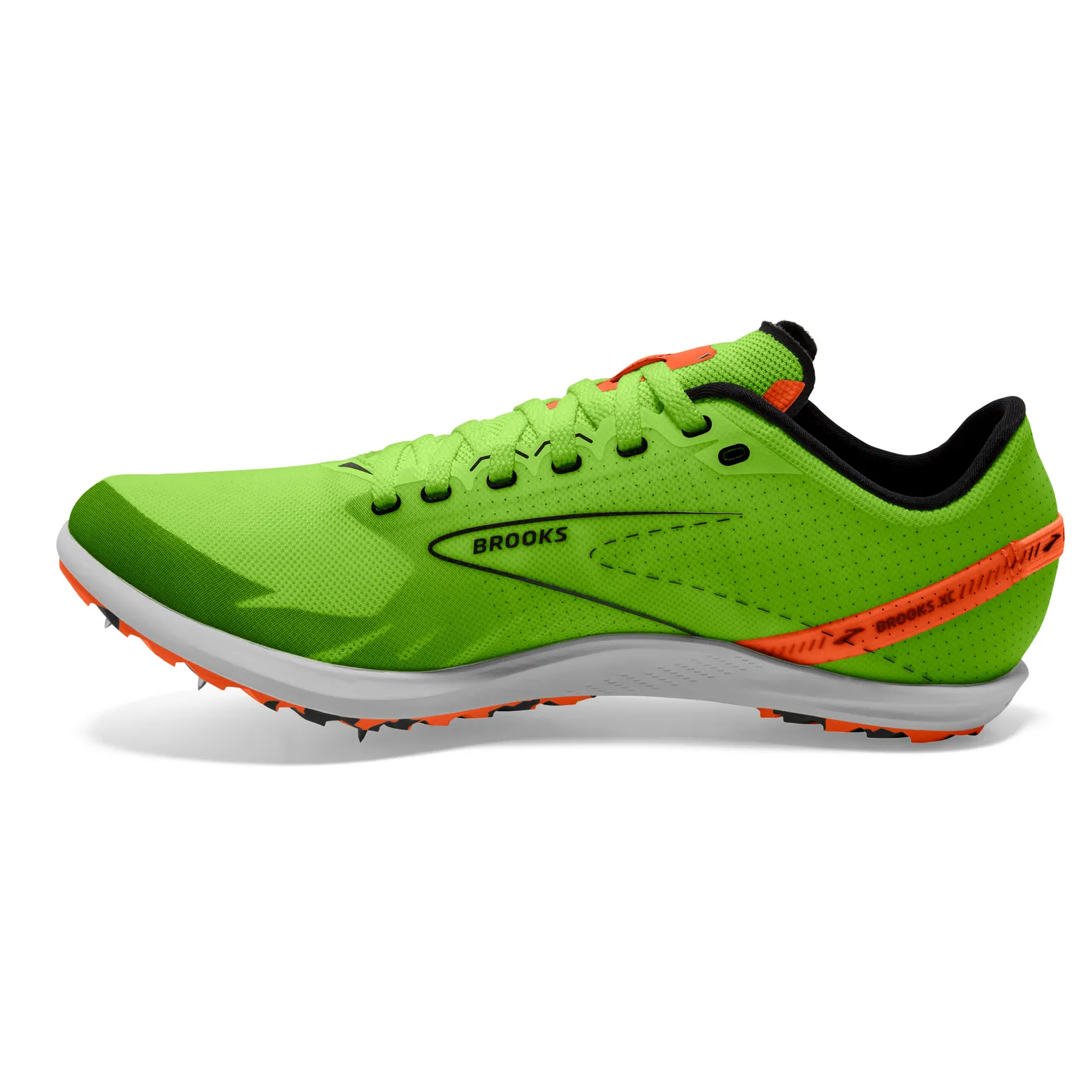 grun11 Brooks Draft XC Green Gecko/Red Orange/White