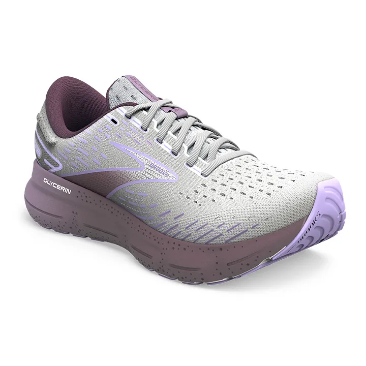 BROOKS Women's Glycerin 20 White/Orchid/Lavender