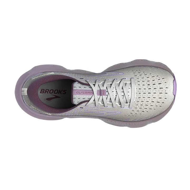 BROOKS Women's Glycerin 20 White/Orchid/Lavender