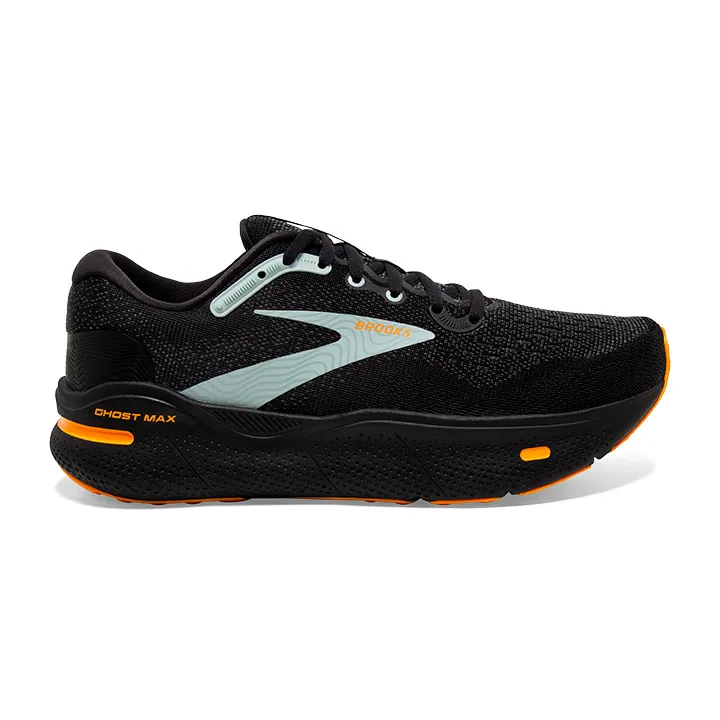BROOKS Men's Ghost Max Black/Orange/Cloud Blue