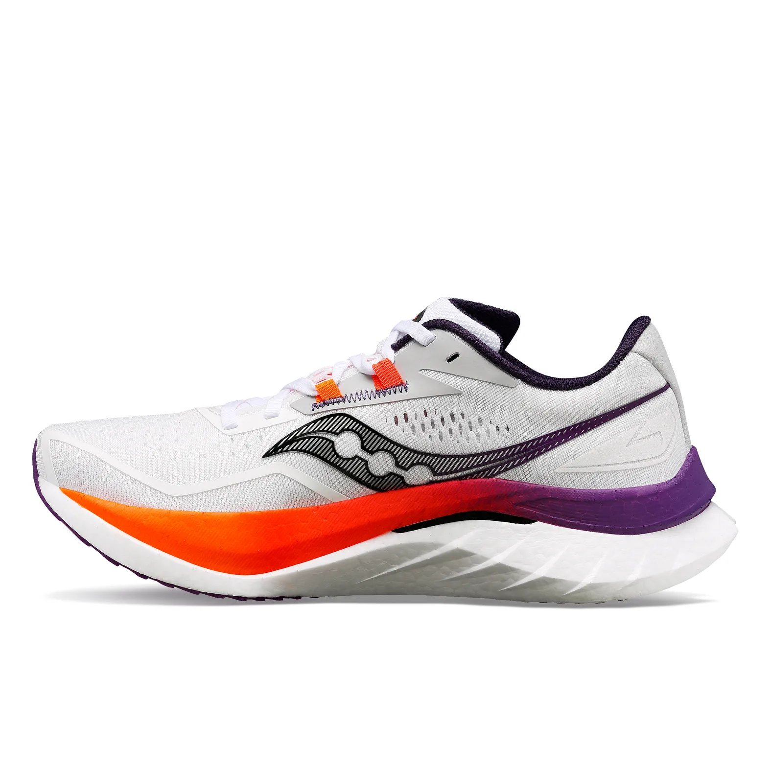 Men's Saucony Endorphin Speed 4 - White/Viziorange - Goodmiles