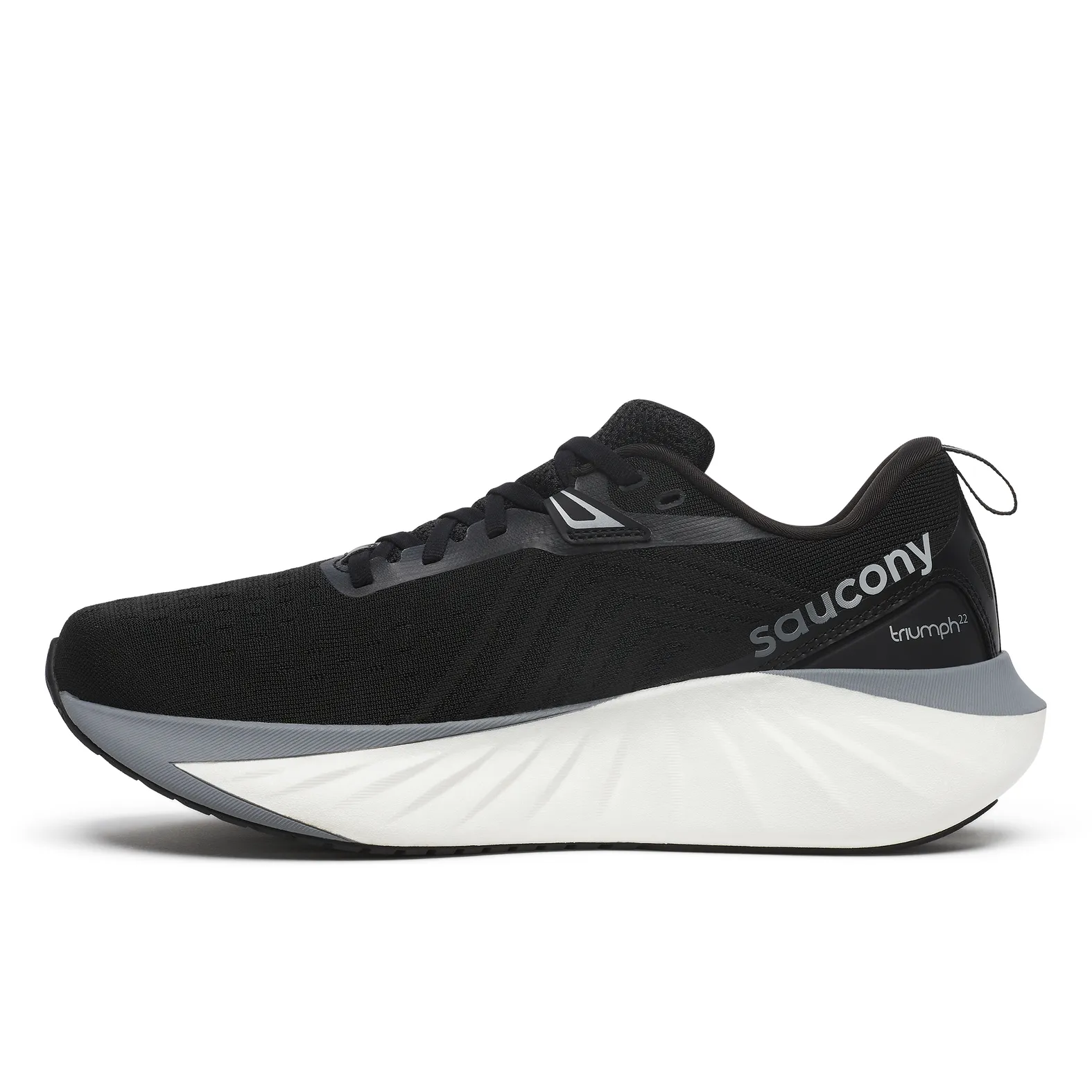 NEW SAUCONY men\'s triumph 22 shoe in black/white SAUCONY Men main image 3