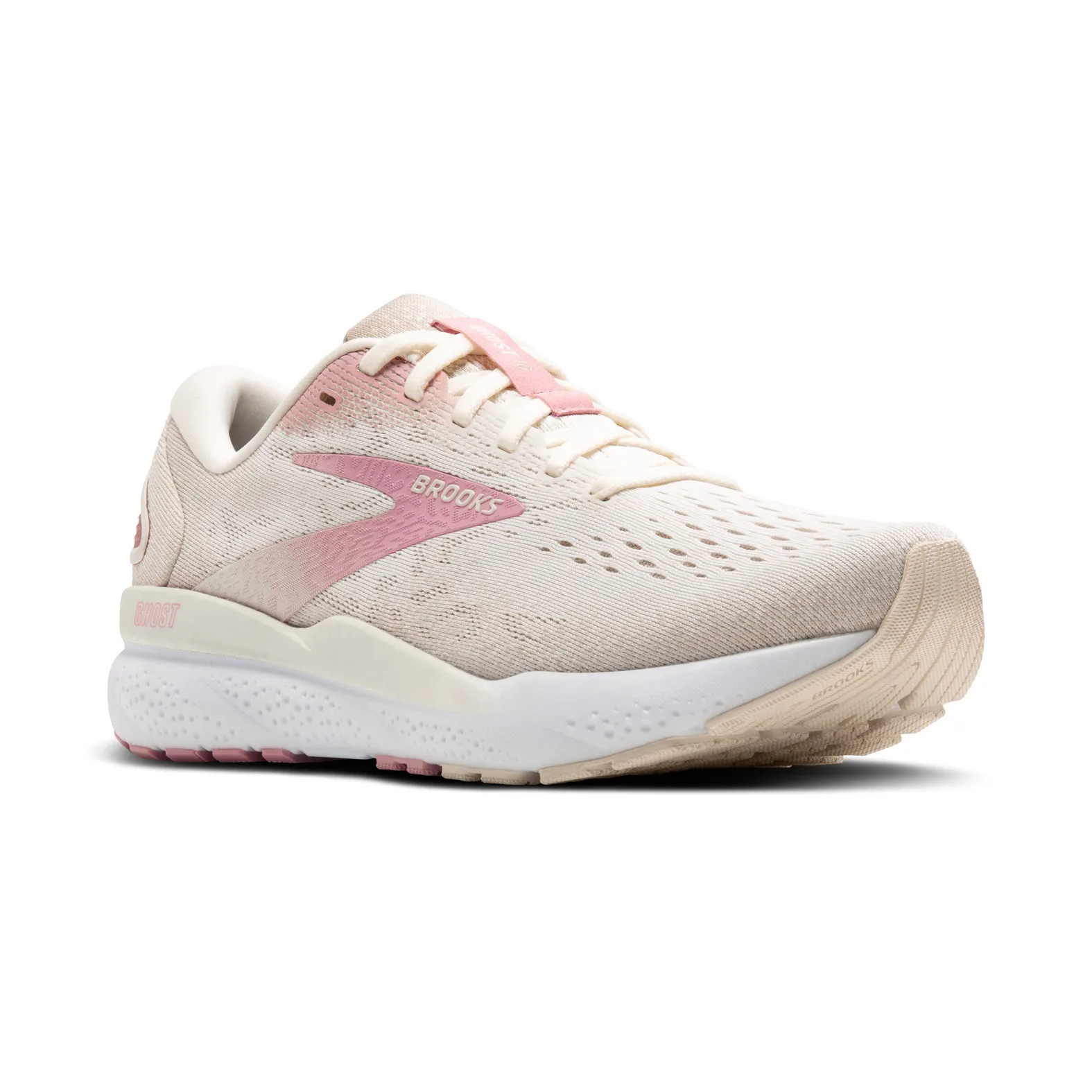 BROOKS Women's Ghost 16 Coconut/Zephyr/White