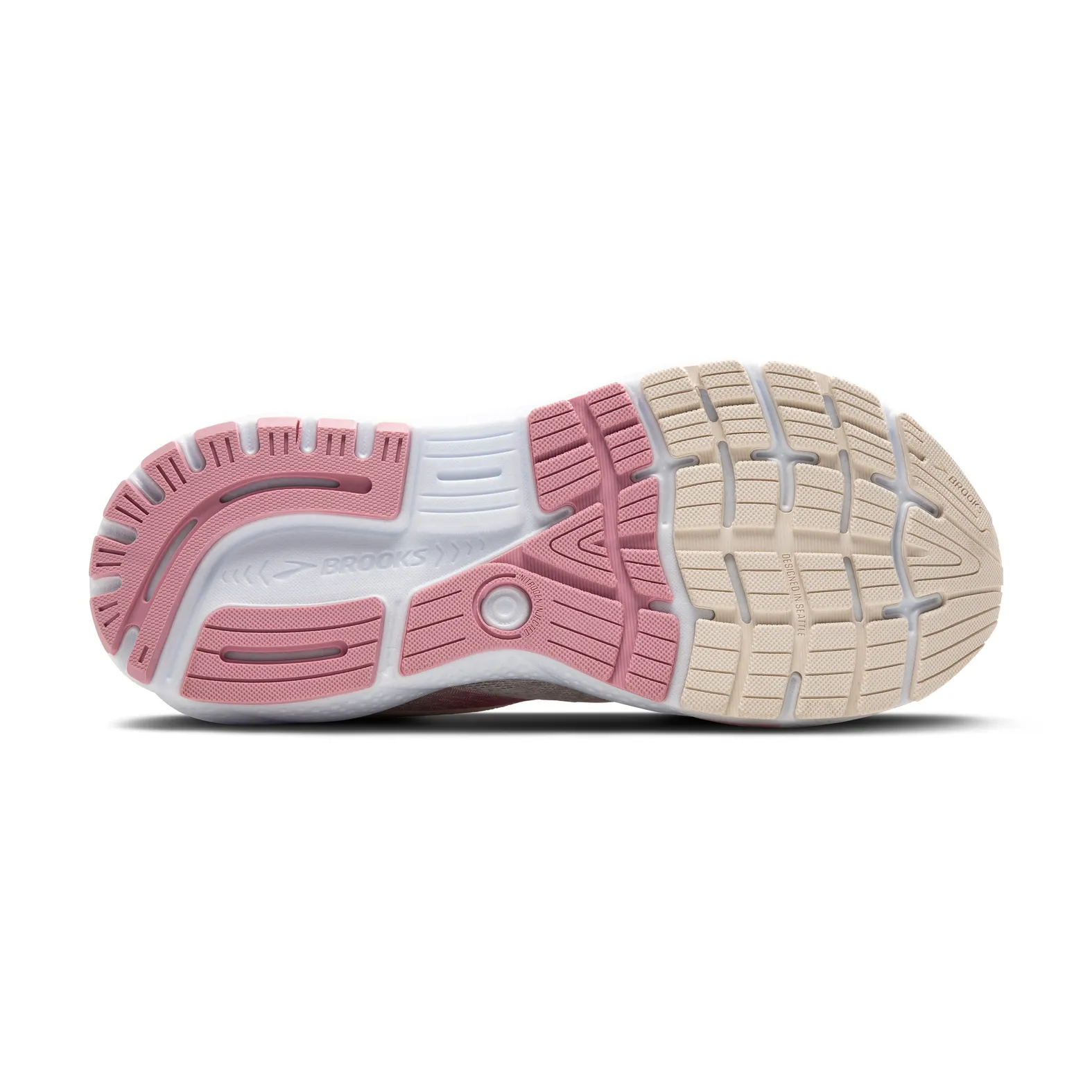 BROOKS Women's Ghost 16 Coconut/Zephyr/White