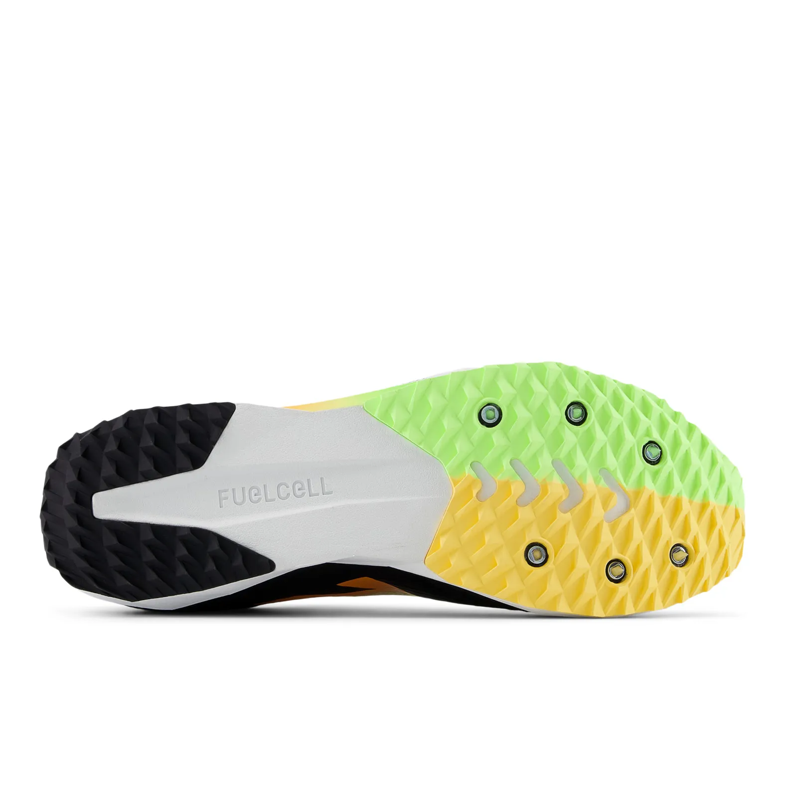 NEW BALANCE Unisex FuelCell XC7 v5 Spikes Black/Bleached Lime Glo
