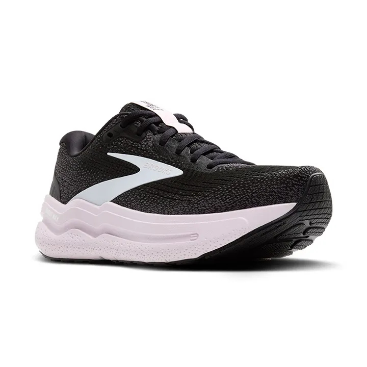 BROOKS W. GHOST MAX 2 BLACK/WHITE/ORCHID ICE