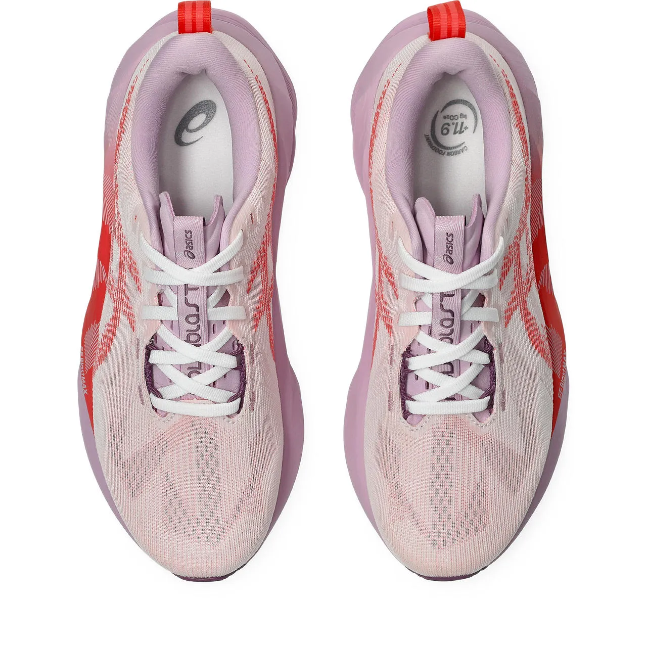 ASICS WOMEN'S NOVABLAST 5 WHITE/CORAL REEF