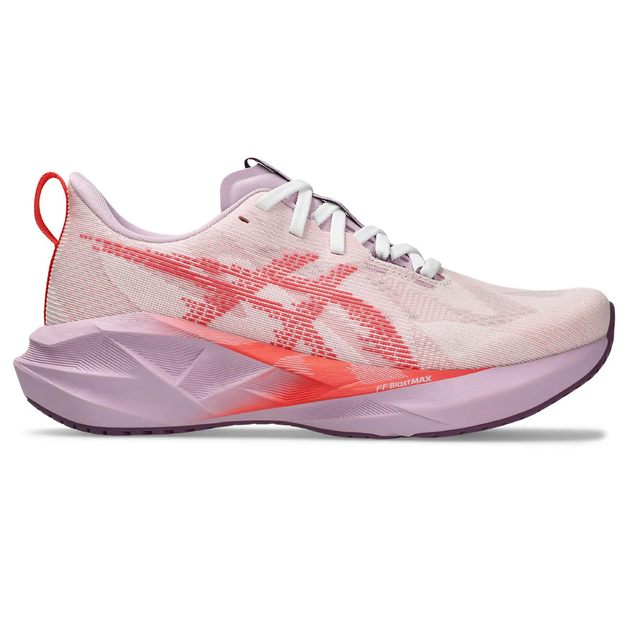 ASICS WOMEN'S NOVABLAST 5 WHITE/CORAL REEF