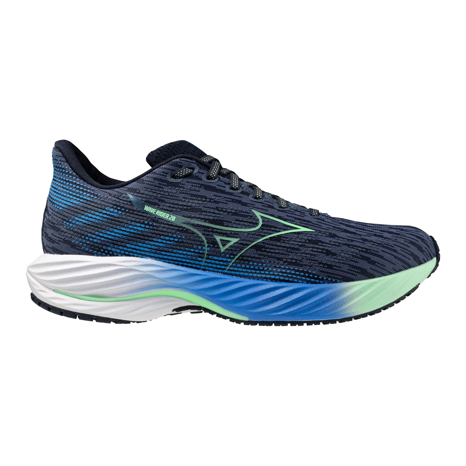 Mizuno M Wave Rider 28 8Z4S - Vintage Indigo/Neo Mint