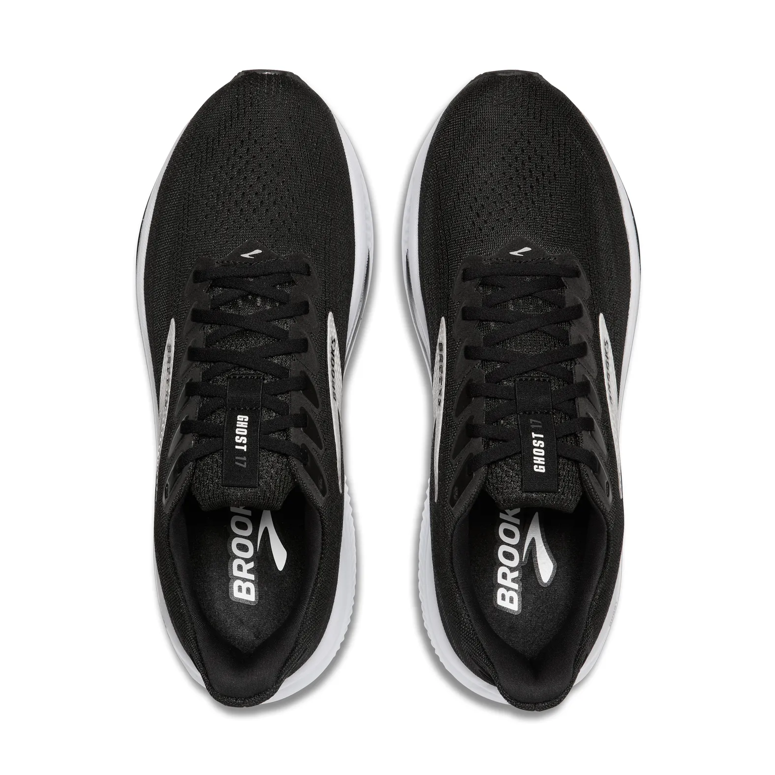 Brooks Ghost 17 1104422E090 Black/White Running Shoe Men Sz 11.5 2E Wide Worn 1x Brooks Ghost 17 Running Training Shoes Mens | Mercari main image 2