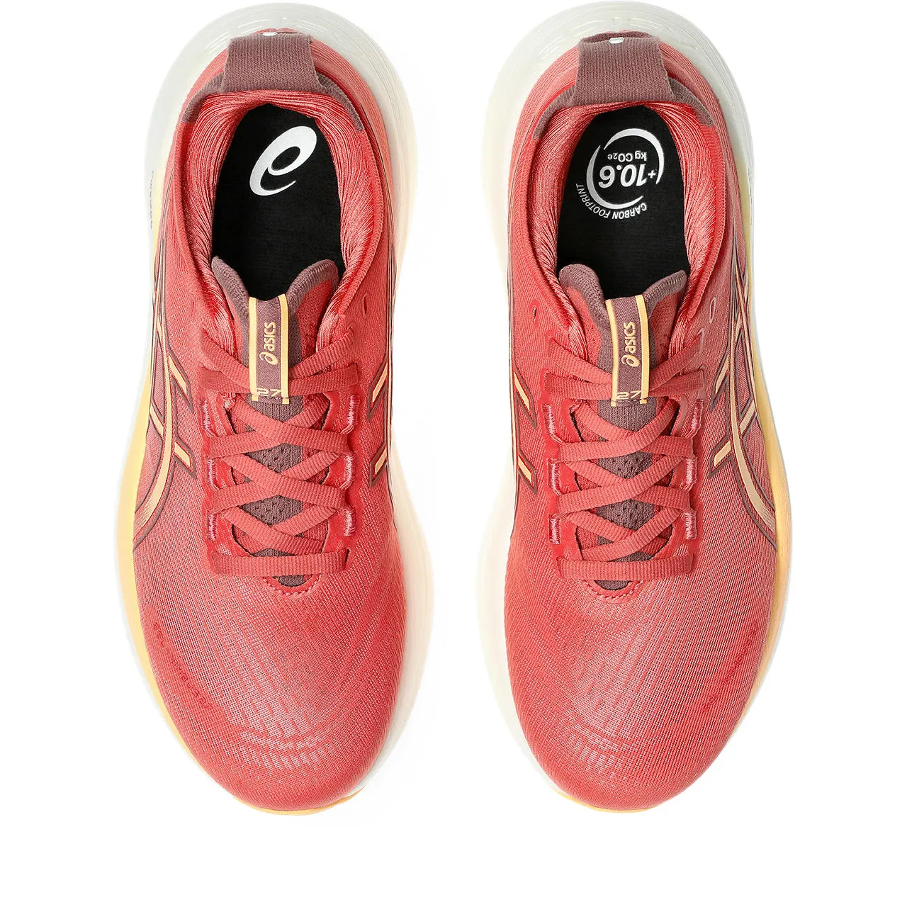ASICS WOMEN'S GEL-NIMBUS 27 DARK PINK CLAY/ORANGE GLOW