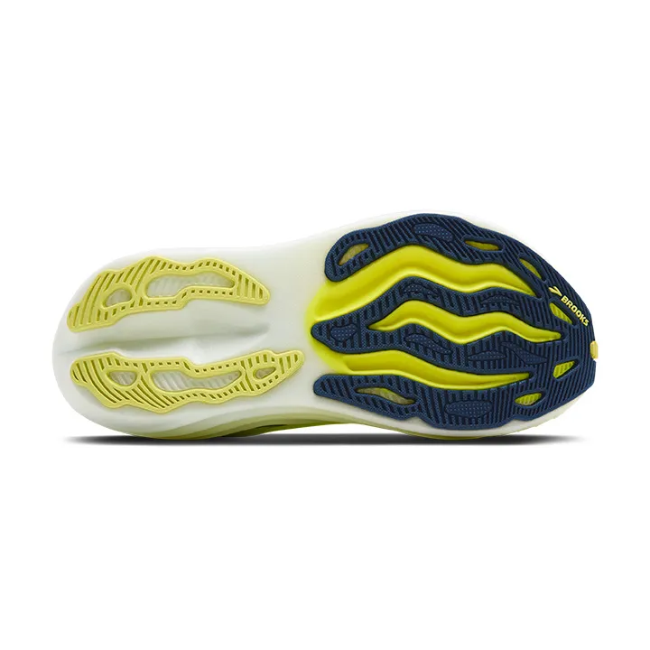 BROOKS M. GLYCERIN MAX LIME/NAVY PEONY/WHITE