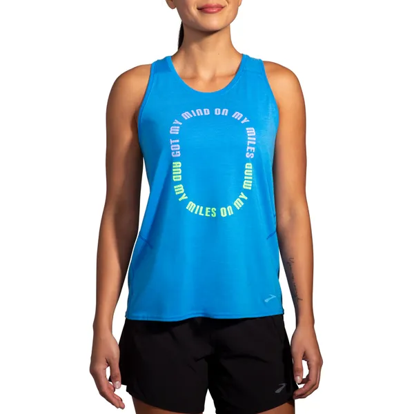 BROOKS W DISTANCE TANK 3.0 HTR AZUREBLUE/MIND LOOP