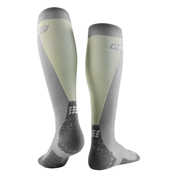 CEP Men's Ultralight Tall Compression Socks Grey/Lime