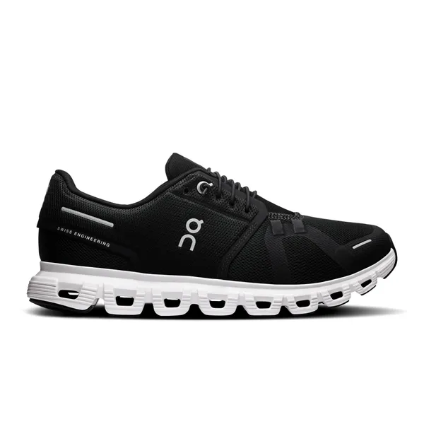 On W CLOUD 6 BLACK/WHITE