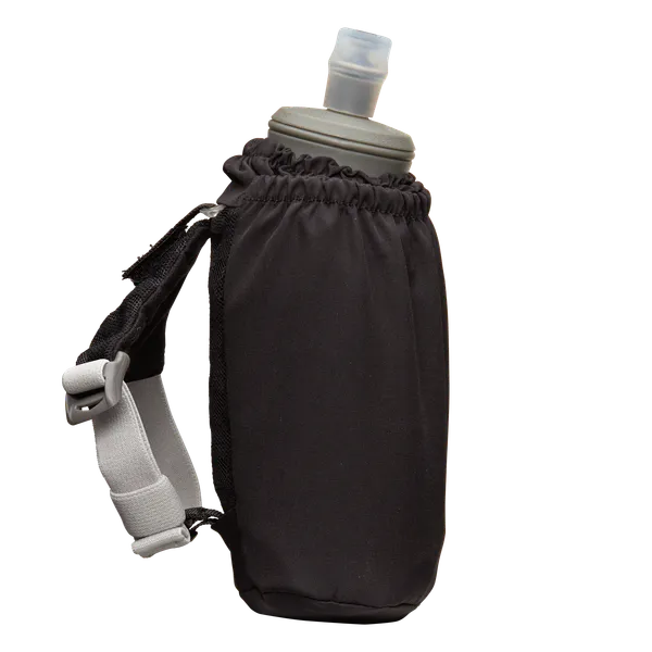 NATHAN Nathan Pinnacle Soft Flask - 18oz Black | Reflective Silver