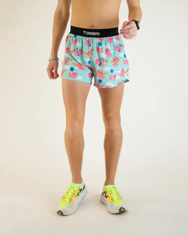 CHICKEN LEGS Men's 4" Shorts Flying Pigs