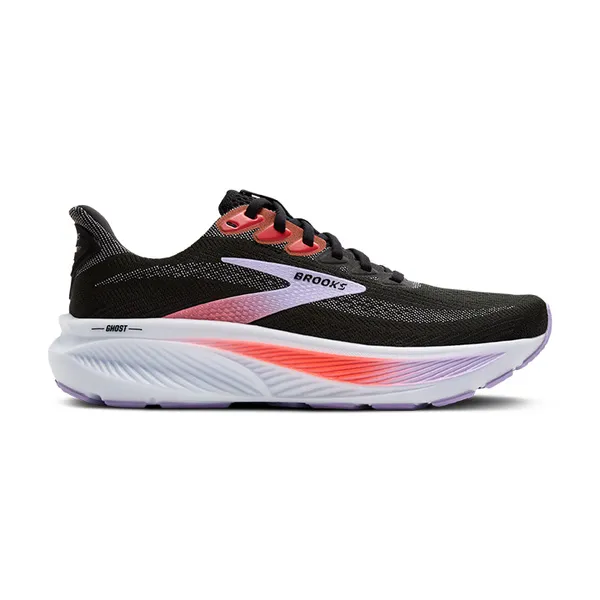 Brooks Women's Ghost 17 Black/Purple/Coral