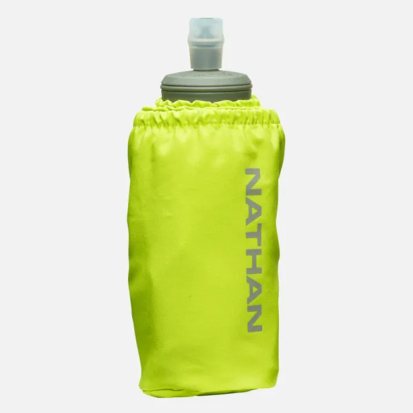 NATHAN Nathan Pinnacle Soft Flask - 18oz Finish Lime | Reflective Silver