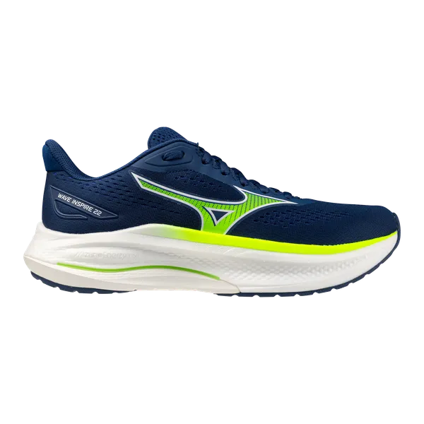 Mizuno MEN'S WAVE INSPIRE 22 ESTATE BLUE-WHITE