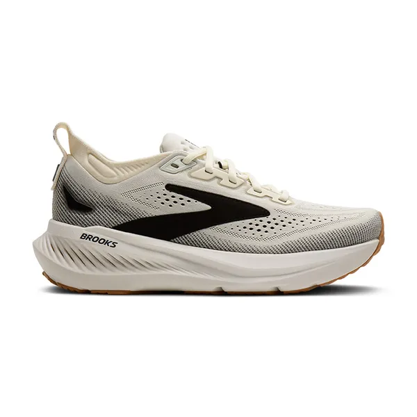 BROOKS W GLYCERIN 23 WHITE/BLACK/BISCUIT