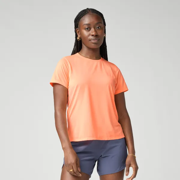 BROOKS Women's Dash Short Sleeve Cyber Peach