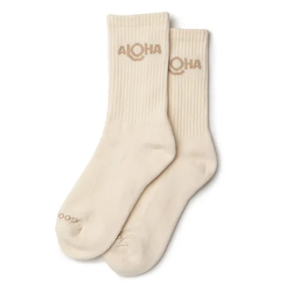 ALOHA BAGS ALOHA CREW SOCK SANDSTONE