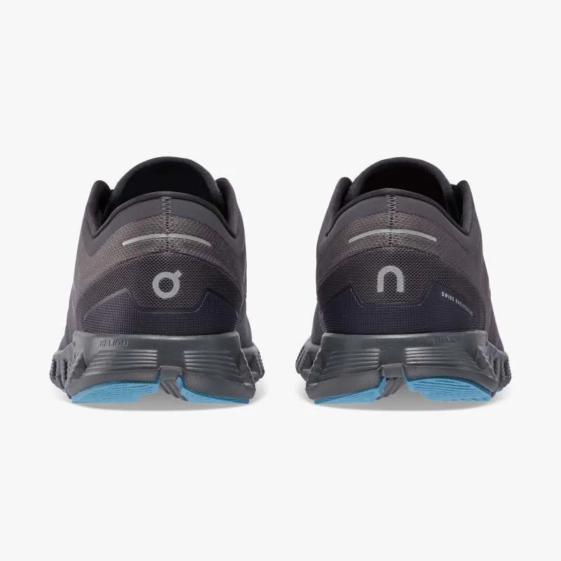 On Running Cloud X 3 Men\'s Performance Running Shoes in Eclipse/Magnet ON RUNNING Men main image 3