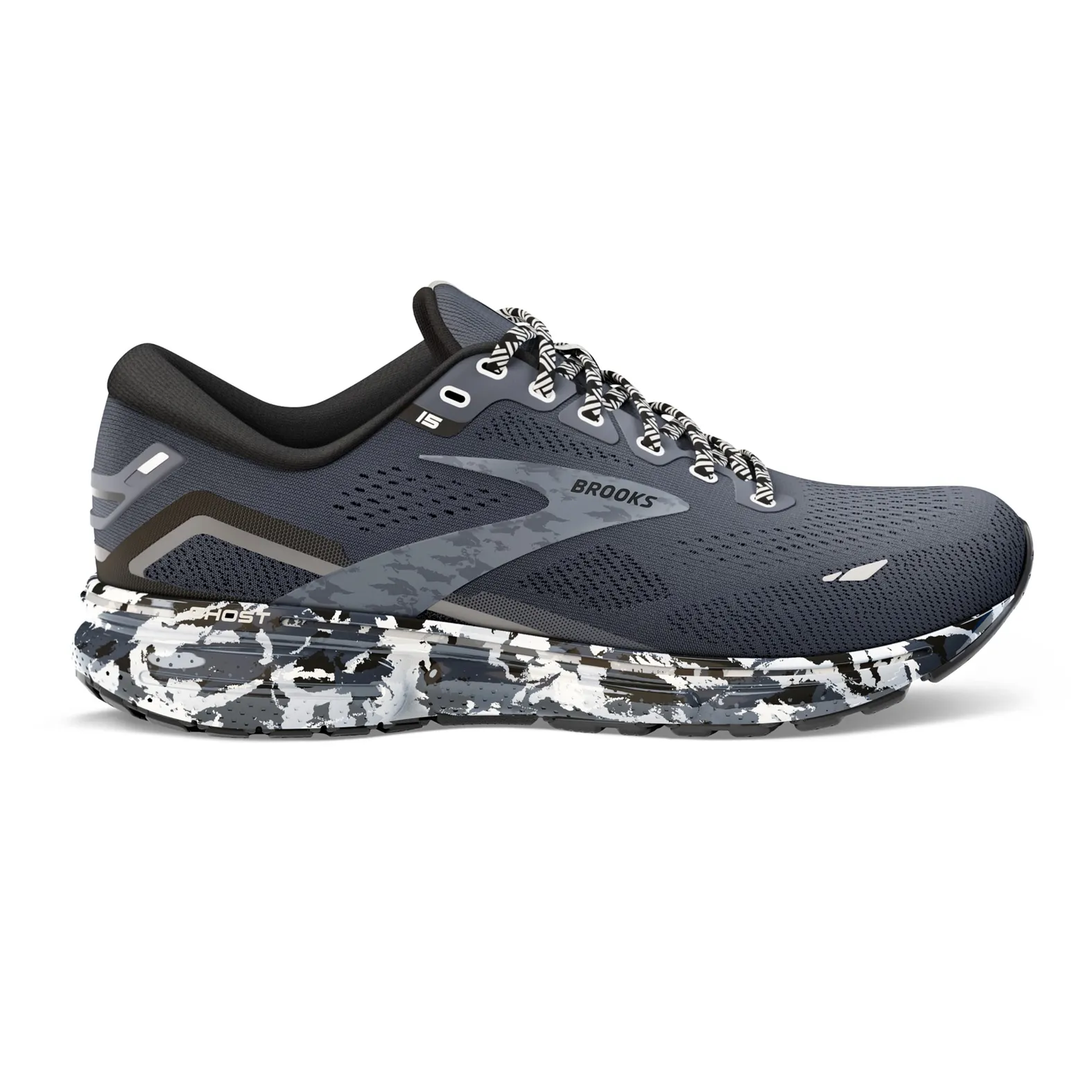 Brooks Men's Ghost 15 004 Ebony/Black/Oyster