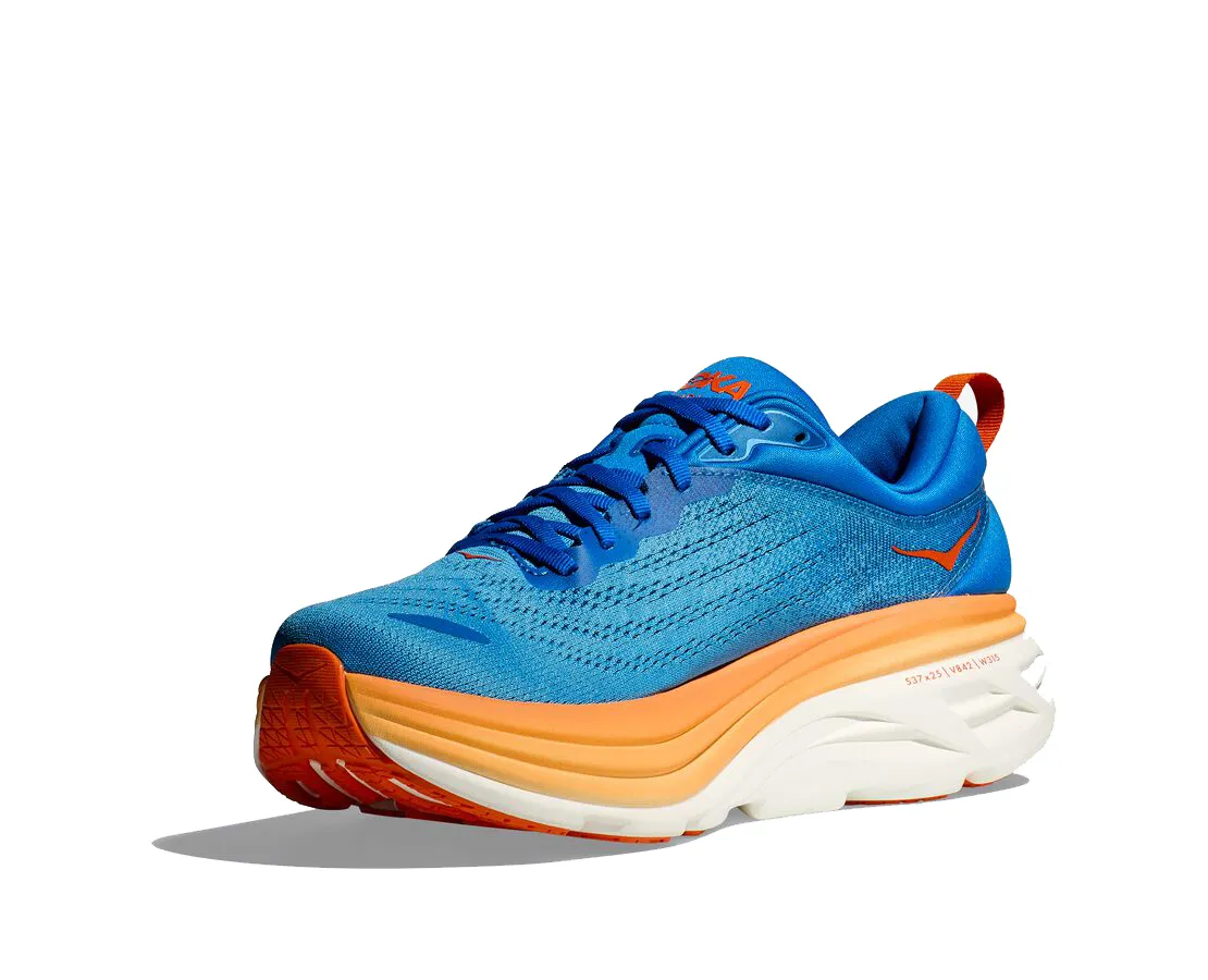 Hoka Men's BONDI 8 CSVO CoastalSky/VibrantOrange