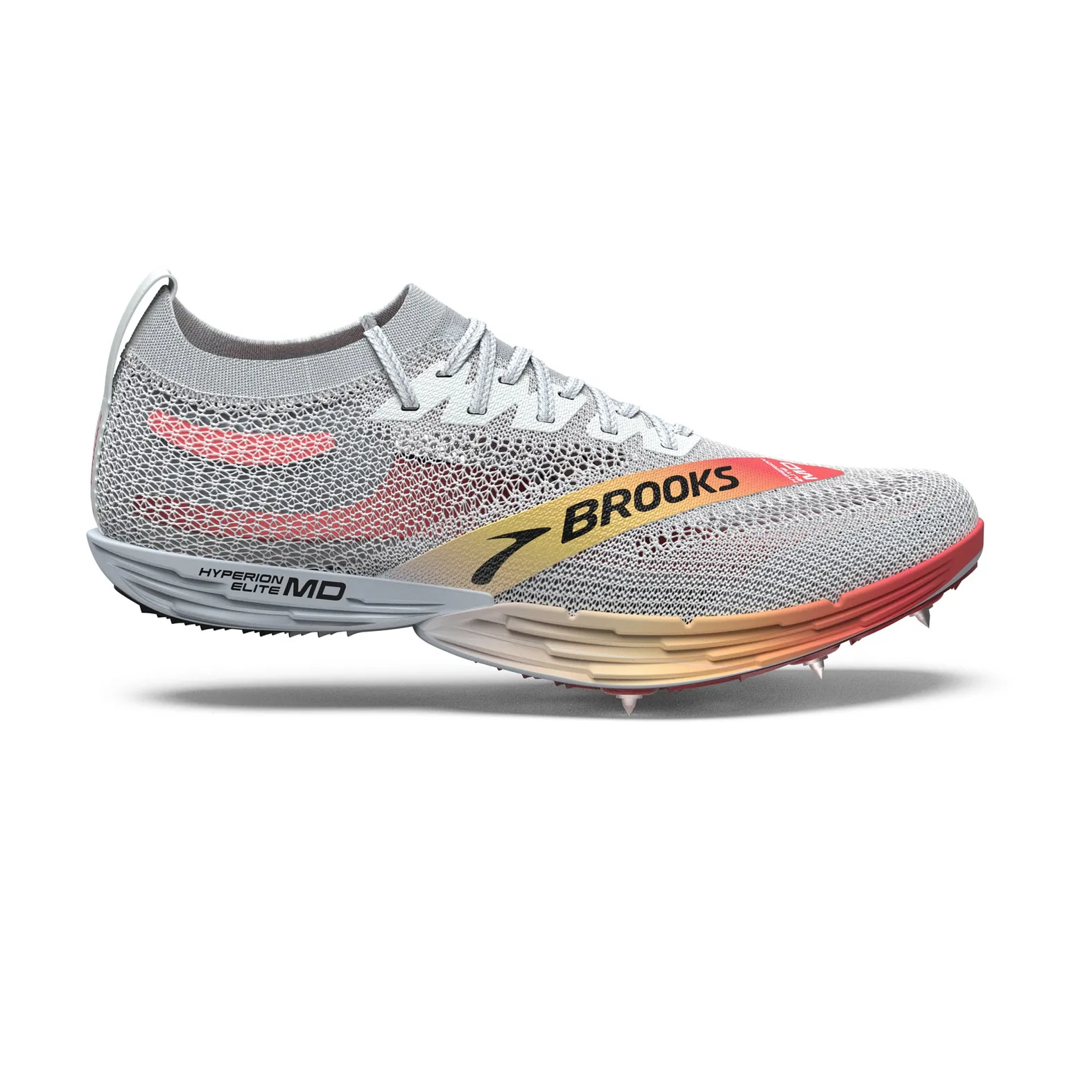 BROOKS Unisex Hyperion Elite LD Track Spike Illusion Blue/Coral/Orange
