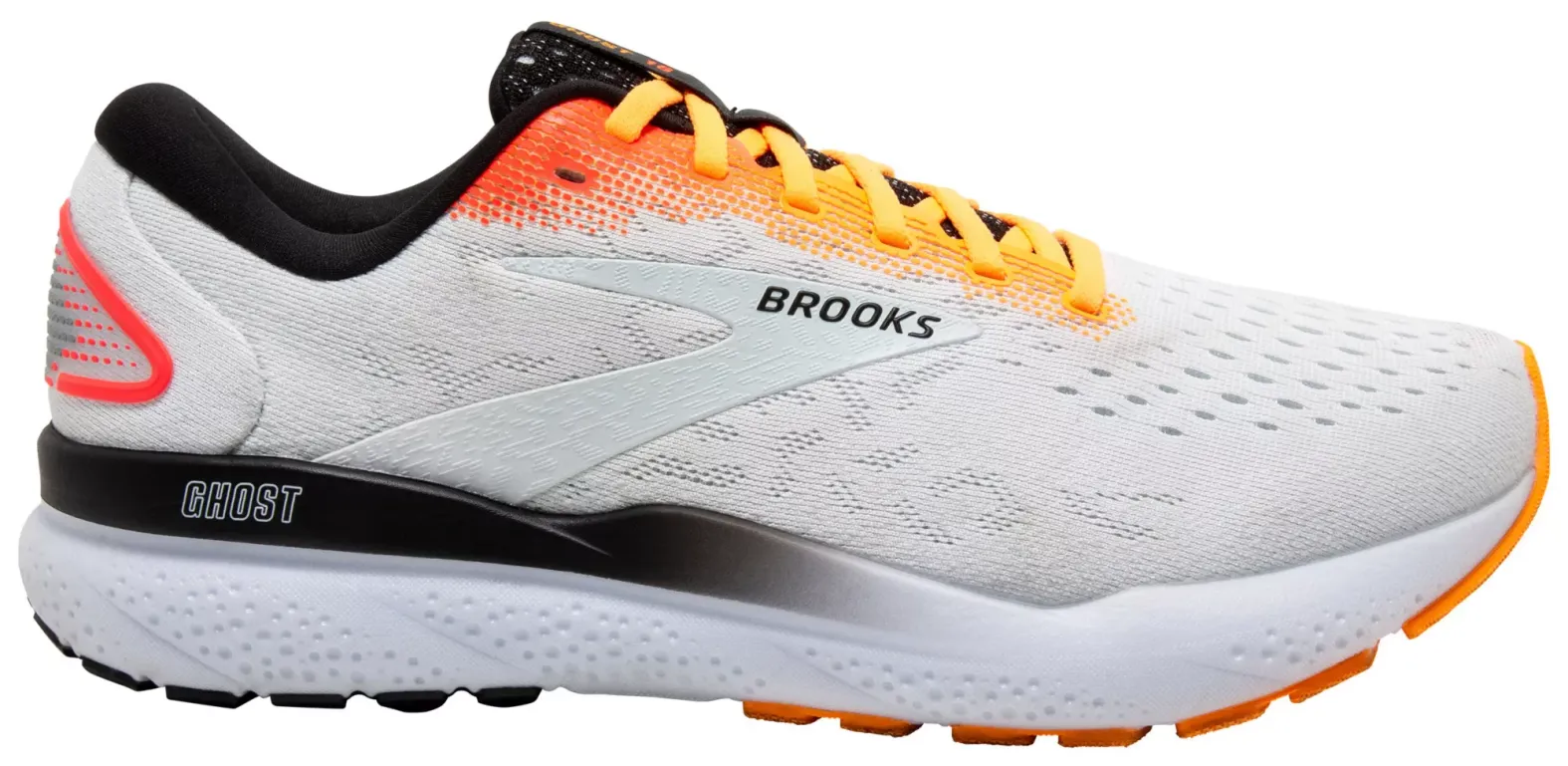 New ghost 16 Brooks Dynamic White and Orange Sneakers Brooks Women main image 2
