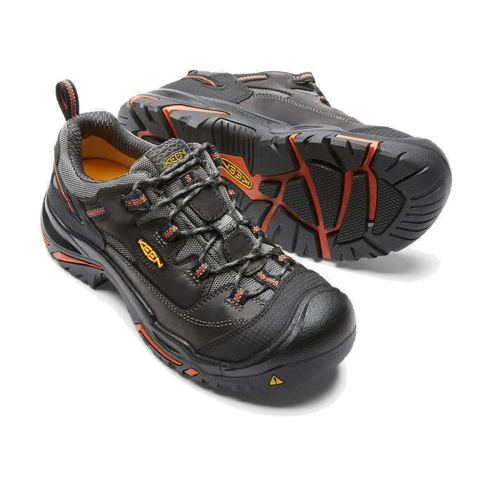KEEN Men\'s Braddock Low Steel Toe Shoes - Black and Orange. Brand new never worn KEEN Utility Men main image 3