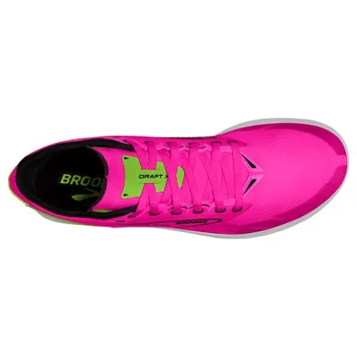 BROOKS Unisex Draft XC Spikes Pink Glo/Green/Black display picture 1