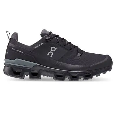 【防水】On Cloudwander Waterproof ブラック ON Men's Cloudwander Waterproof Black | Eclipse
