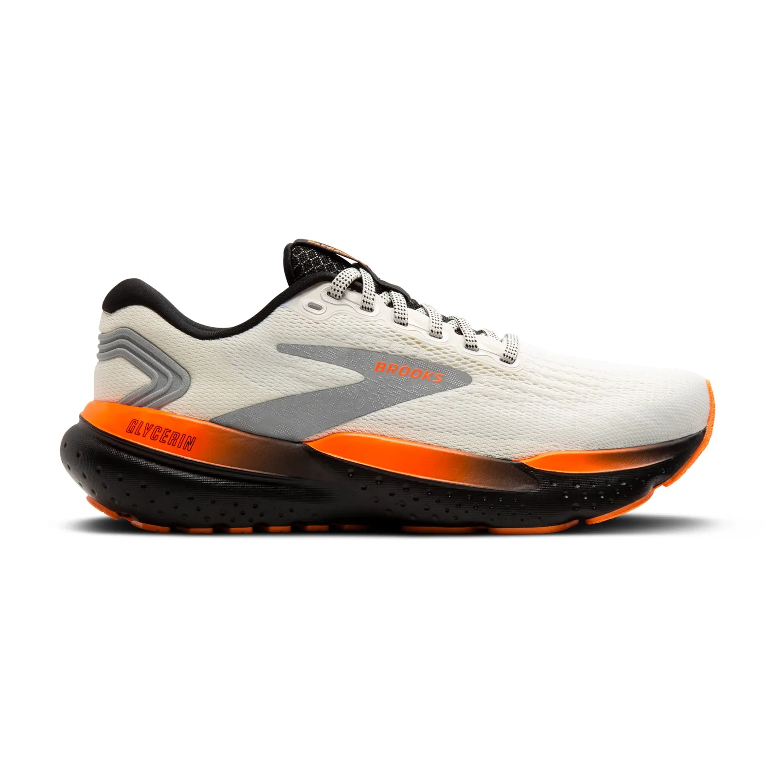Brooks MEN'S GLYCERIN 21 Ecru/Orange/Black