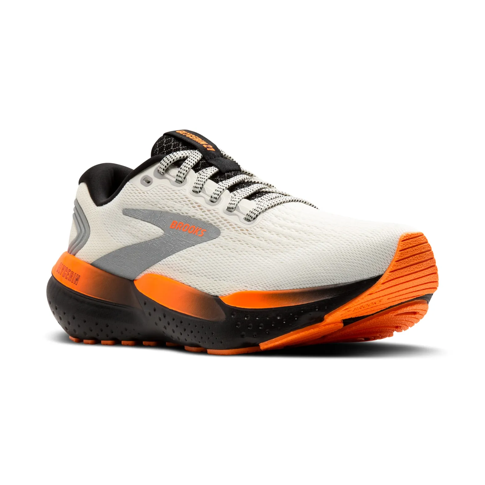 Brooks MEN'S GLYCERIN 21 Ecru/Orange/Black