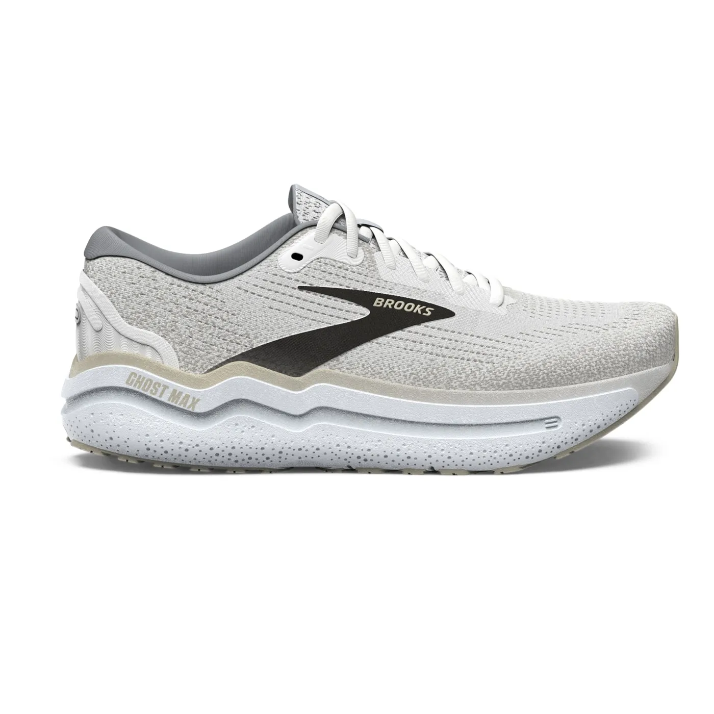 Brooks Men's Ghost Max 2 White / Pelican / Oyster
