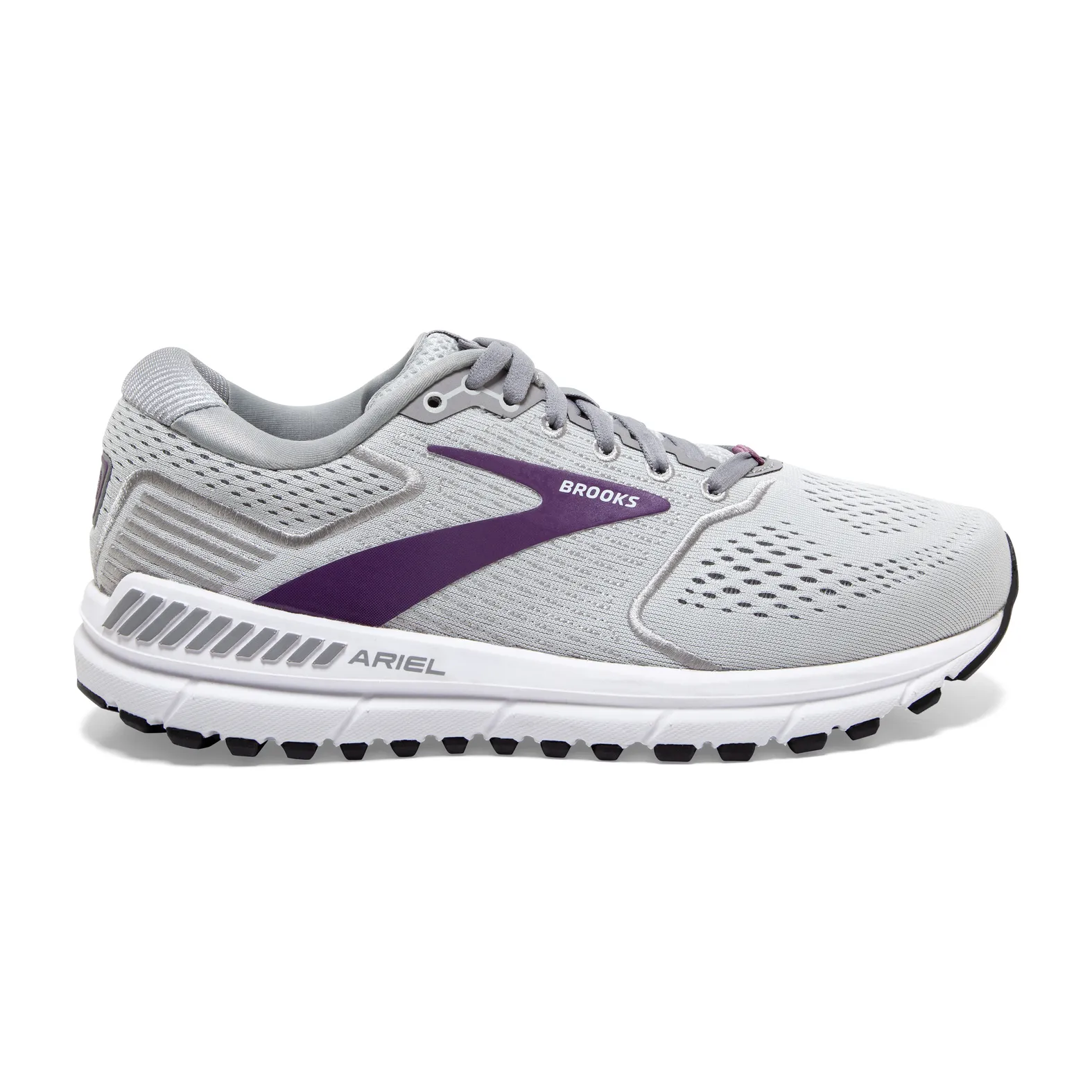 Brooks Women's Ariel 20 009 Oyster/Alloy/Grape