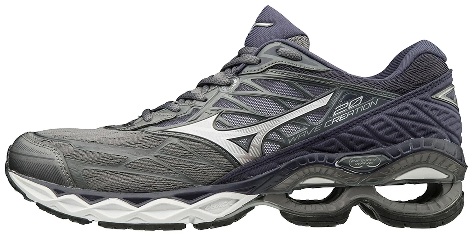 MIZUNO MEN'S WAVE CREATION 20 Stormy Weather/Silver
