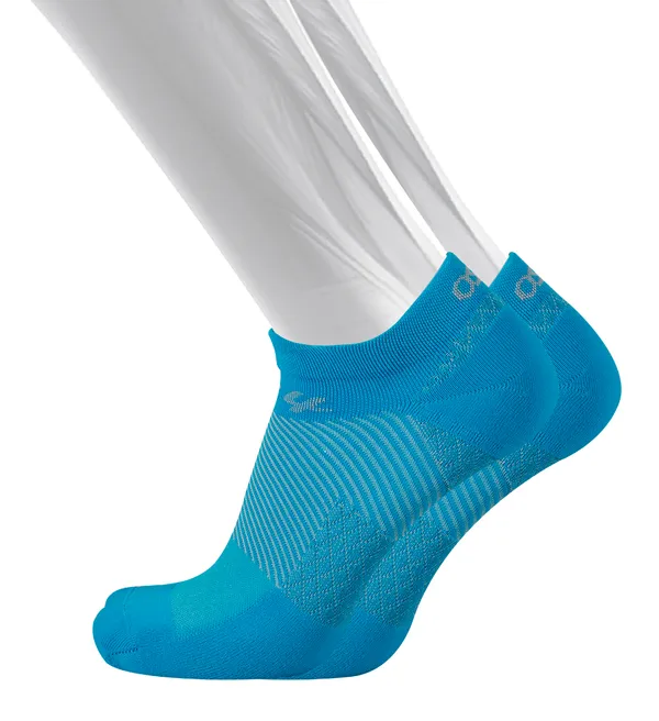 OS1st FS4 Plantar Fasciitis - No Show Sock Aqua Small