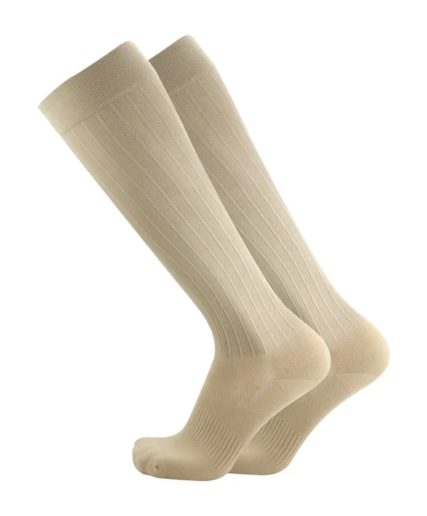 Os1st TS5 Travel Socks - Over the Calf Natural Small
