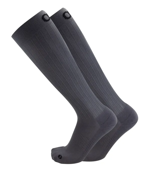 Os1st TS5 Travel Socks - Over the Calf Grey - Small