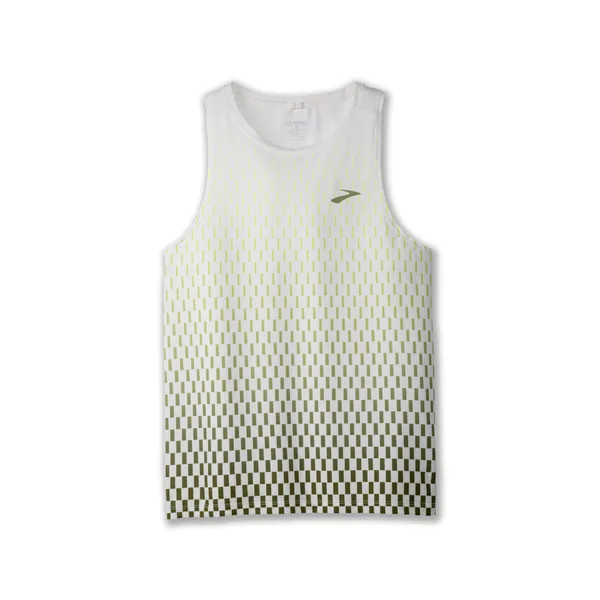 Brooks Men's Atmosphere Singlet 2.0 White/Interval Gradient