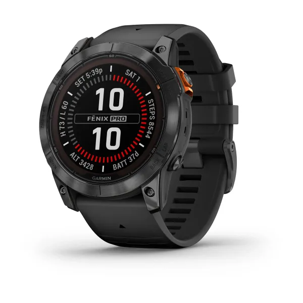 Garmin fenix 7X Pro - Solar Edition Slate Gray with Black Band