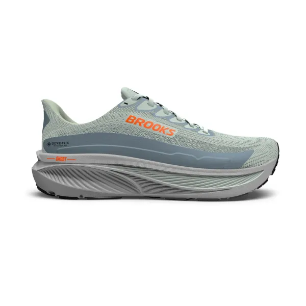 Brooks Men's Ghost 17 GTX Smoke/Primer Grey/Orange